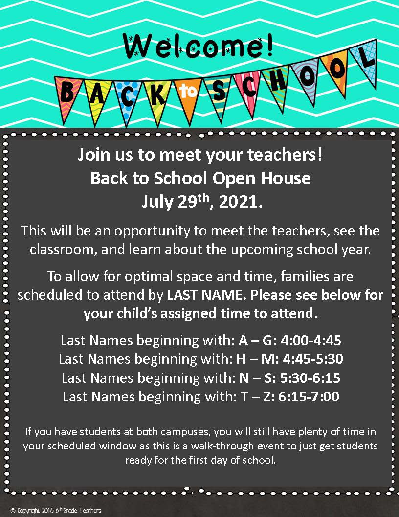 Back to School Flyer - Acorn Montessori School